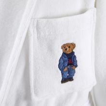 Ralph Lauren Home Denim Bear Bathrobe White