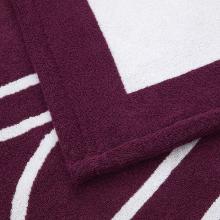 Ralph Lauren Home Blair Beach Towel White / Merlot