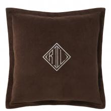 Ralph Lauren Home C Velvet Cushion Cover Chocolate