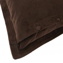 Ralph Lauren Home C Velvet Cushion Cover Chocolate