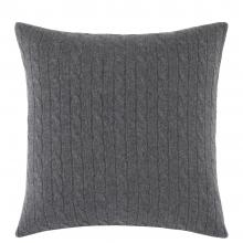 Ralph Lauren Home RL Cable Cashmere Cushion Cover Modern Charcoal