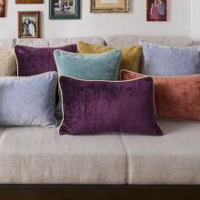 Yves Delorme Orpheo Prune Cushion Cover