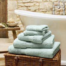 Christy Renaissance Egyptian Cotton Towel Eggshell Blue