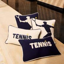 Lacoste L Player Cushion Cover Farine