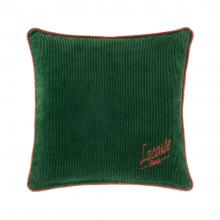 Lacoste L Velvet Cushion Cover Vert