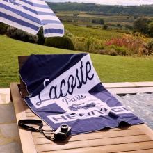 Lacoste L Retro Beach Towel Marine