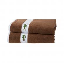 Lacoste L Casual Towel Pecan