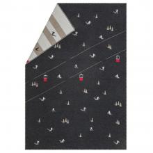 David Fussenegger Ski Slopes and Gondolas Silt Blanket Throw