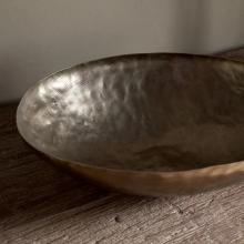 Nkuku Malar Hammered Bowl - Brass