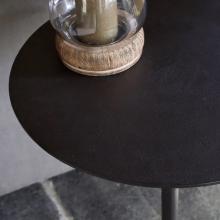 Nkuku Lahar Cast Metal Tall Side Table