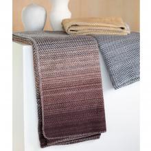 David Fussenegger Gradient / Herringbone Savona Velour Blanket Throw