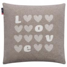 David Fussenegger Hearts & Love Silvretta Cushion Cover Beige