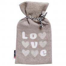 David Fussenegger Hearts & Love Silvretta Hot Water Bottle Beige