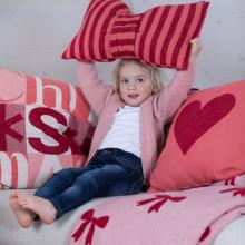 David Fussenegger Big Heart Silvretta Filled Cushion Red