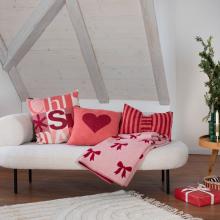 David Fussenegger Big Heart Silvretta Filled Cushion Red