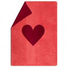 David Fussenegger Big Heart Savona Blanket Throw Red