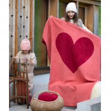 David Fussenegger Big Heart Savona Blanket Throw Red