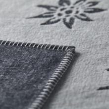 David Fussenegger Edelweis Carla structured Blanket Throw Charcoal