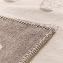 David Fussenegger Alpaca Carla structured Blanket Throw Smoke