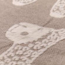 David Fussenegger Alpaca Carla structured Blanket Throw Smoke