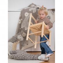 David Fussenegger Alpaca Carla structured Blanket Throw Smoke