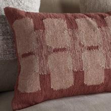 Nkuku Akki Wool & Cotton Cushion Cover - Dusty Pink
