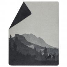 David Fussenegger Landscape / Pair of Stags Savona Blanket Throw Charcoal