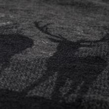 David Fussenegger Landscape / Pair of Stags Savona Blanket Throw Charcoal