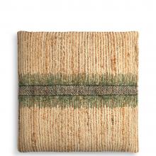 Nkuku Zairya Jute & Cotton Cushion Cover - Sea Foam