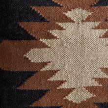 Nkuku Ayyi Wool Cushion Cover - Black & Green