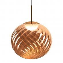 Tom Dixon Whirl LED Large Pendant Copper 