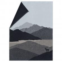 David Fussenegger Mountain Silhouettes Luca Blanket Throw Charcoal