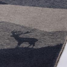 David Fussenegger Mountain Silhouettes Luca Blanket Throw Charcoal
