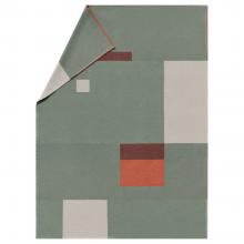 David Fussenegger Squares Luca Blanket Throw Charcoal