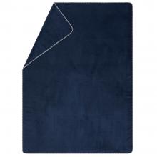 David Fussenegger Savona Velour Blanket Throw Navy