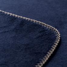 David Fussenegger Savona Velour Blanket Throw Navy