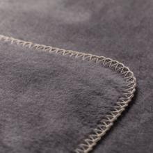 David Fussenegger Savona Velour Blanket Throw Medium Grey