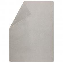 David Fussenegger Savona Velour Blanket Throw Light Grey