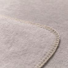 David Fussenegger Savona Velour Blanket Throw Light Grey