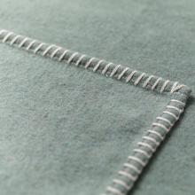 David Fussenegger Sylt Cotton Lightweight Throw Plain Ivy