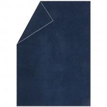 David Fussenegger Sylt Cotton Lightweight Throw Plain Navy