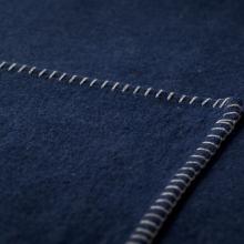 David Fussenegger Sylt Cotton Lightweight Throw Plain Navy