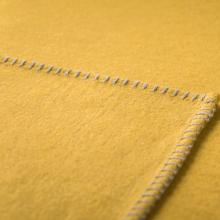 David Fussenegger Sylt Cotton Lightweight Throw Plain Mustard