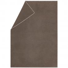 David Fussenegger Sylt Cotton Lightweight Throw Plain Kaki Brown