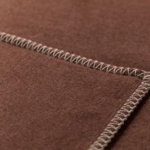 David Fussenegger Sylt Cotton Lightweight Throw Plain Mahogany