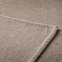 David Fussenegger Sylt Cotton Lightweight Throw Plain Mud