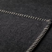 David Fussenegger Sylt Cotton Lightweight Throw Plain Charcoal