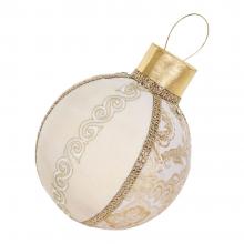 Goodwill Fabric Brocade Display Christmas Ball Table Top