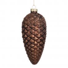 Goodwill Glass Gilt Pinecone Ornament Brown