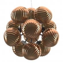 Tom Dixon Whirl LED Burst Chandelier Copper